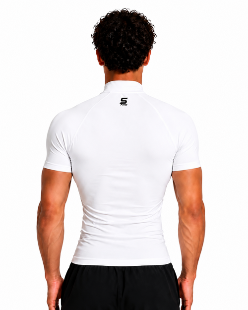 $HHH® Mock Neck Short Sleeve Compression Shirt