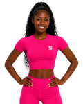 $HHH® Cropped Short Sleeve Compression Shirt